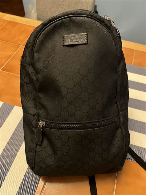 gucci nylon monogram slim backpack|gucci backpack cost.